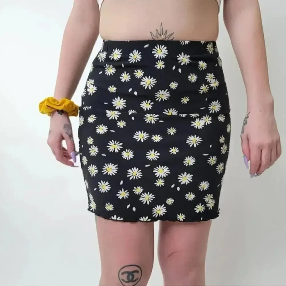 Daisy Black Skirt